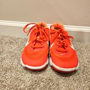 Nike Women's Athletic Shoes, Size 7, Orange And White
